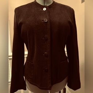 Anne Klein Brown Suede Jacket.
